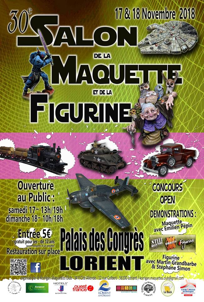 Salon de la Maquette et de la Figurine de Lorient, 17-18 novembre 2018 An-oriant-2018