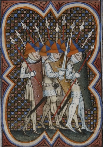 Le mur de pavois Pavesiers-lanciers
