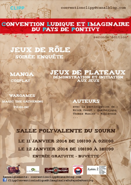 CLIPP Pontivy, 11 et 12 janvier 2014 CLIPP2014